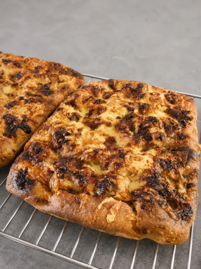Focaccia Cheddar and Onion